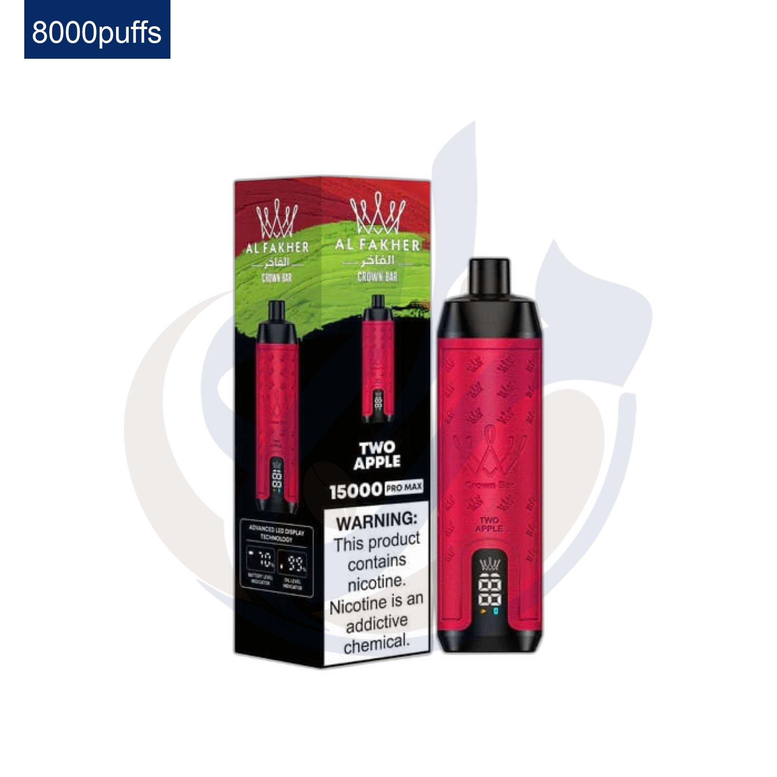 AL Fakher 8K Two Apple Disposable اشتري AL Fakher 8K Two Apple Disposable اونلاين – افضل اسعار وافضل شحن