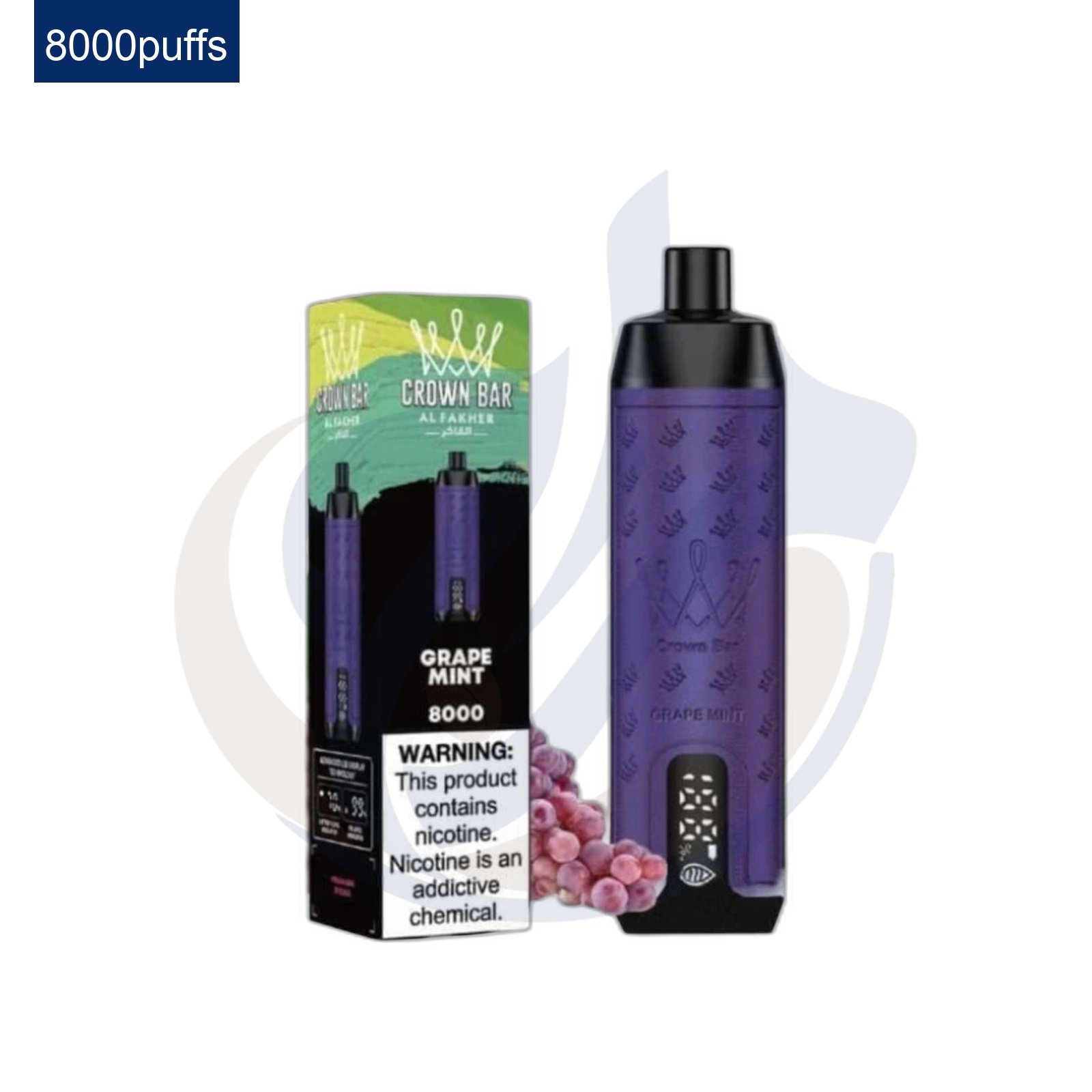 AL Fakher 8K Grape Mint Disposable اشتري AL Fakher 8K Grape Mint Disposable اونلاين – افضل اسعار وافضل شحن
