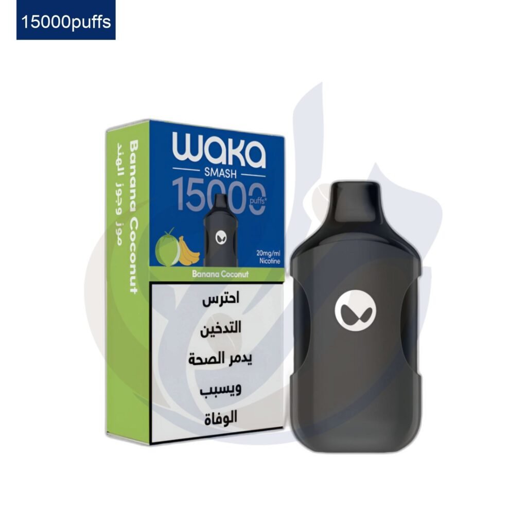 اشتري WAKA Smash 15K Banana Coconut Disposable اونلاين – افضل اسعار وافضل شحن