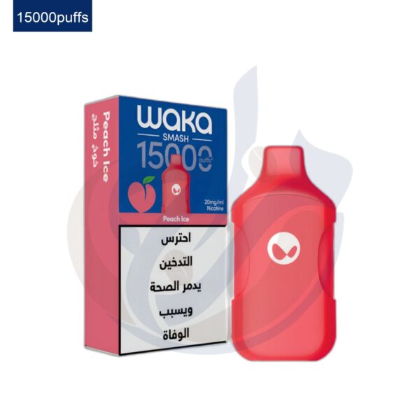 اشتري WAKA Smash 15K Peach Ice Disposable اونلاين – افضل اسعار وافضل شحن