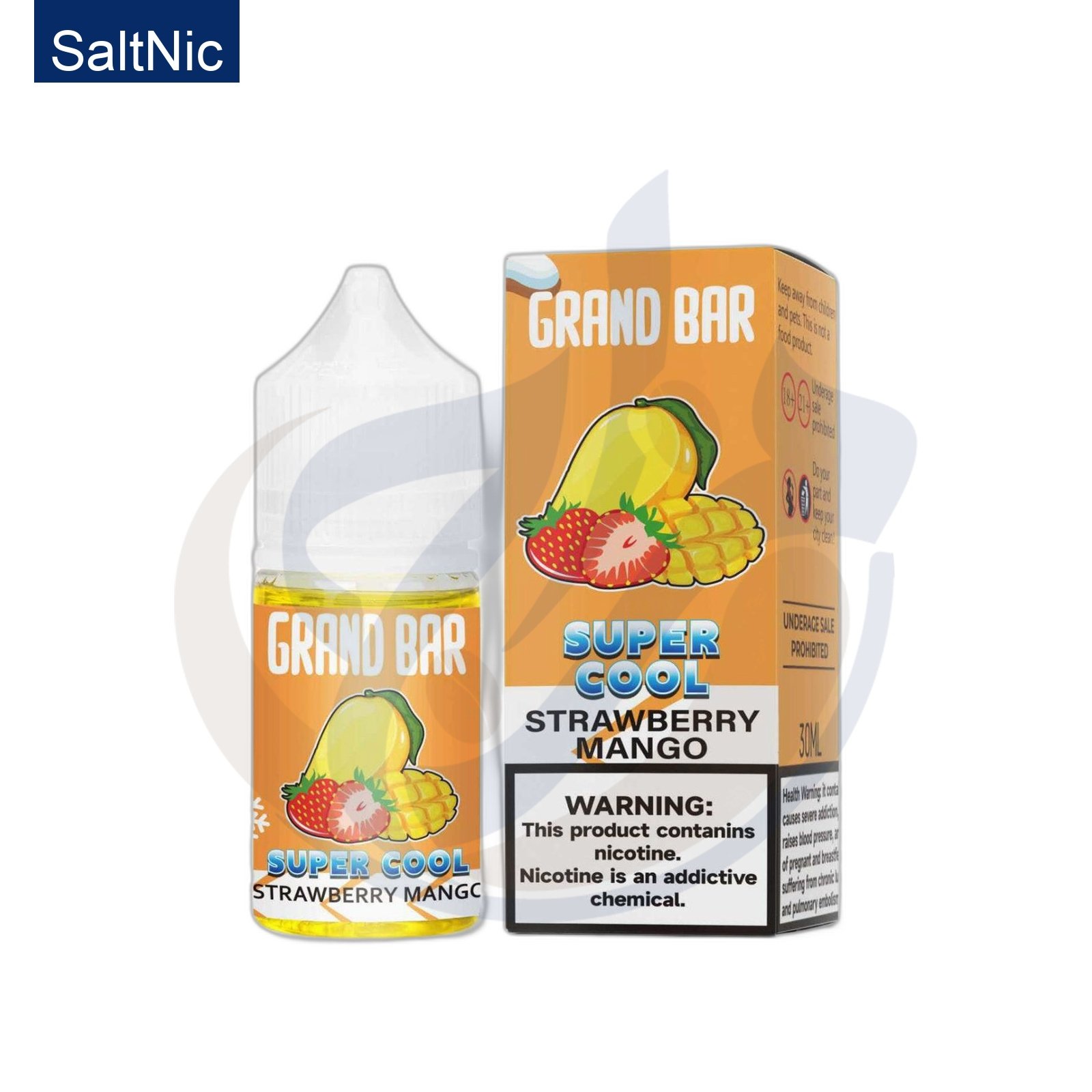 Grand Vape Super Cool SaltNic Strawberry Mango اشتري Grand Vape Super Cool SaltNic Strawberry Mango اونلاين – افضل اسعار وافضل شحن