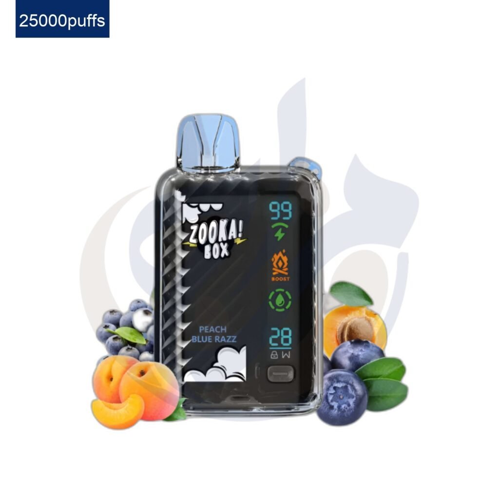 اشتري Bazooka Box Disposable 25K Peach Blue Razz اونلاين – افضل اسعار وافضل شحن