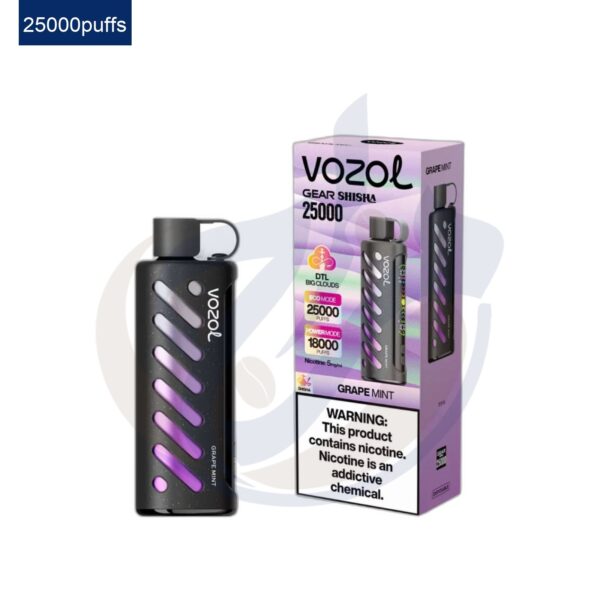 اشتري VOZOL Gear Shisha 25k Grape Mint disposable اونلاين – افضل اسعار وافضل شحن
