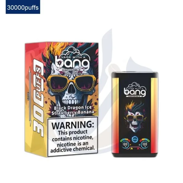 اشتري Bang 30K Pro Black Dragon Ice Strawberry Banana Disposable اونلاين – افضل اسعار وافضل شحن