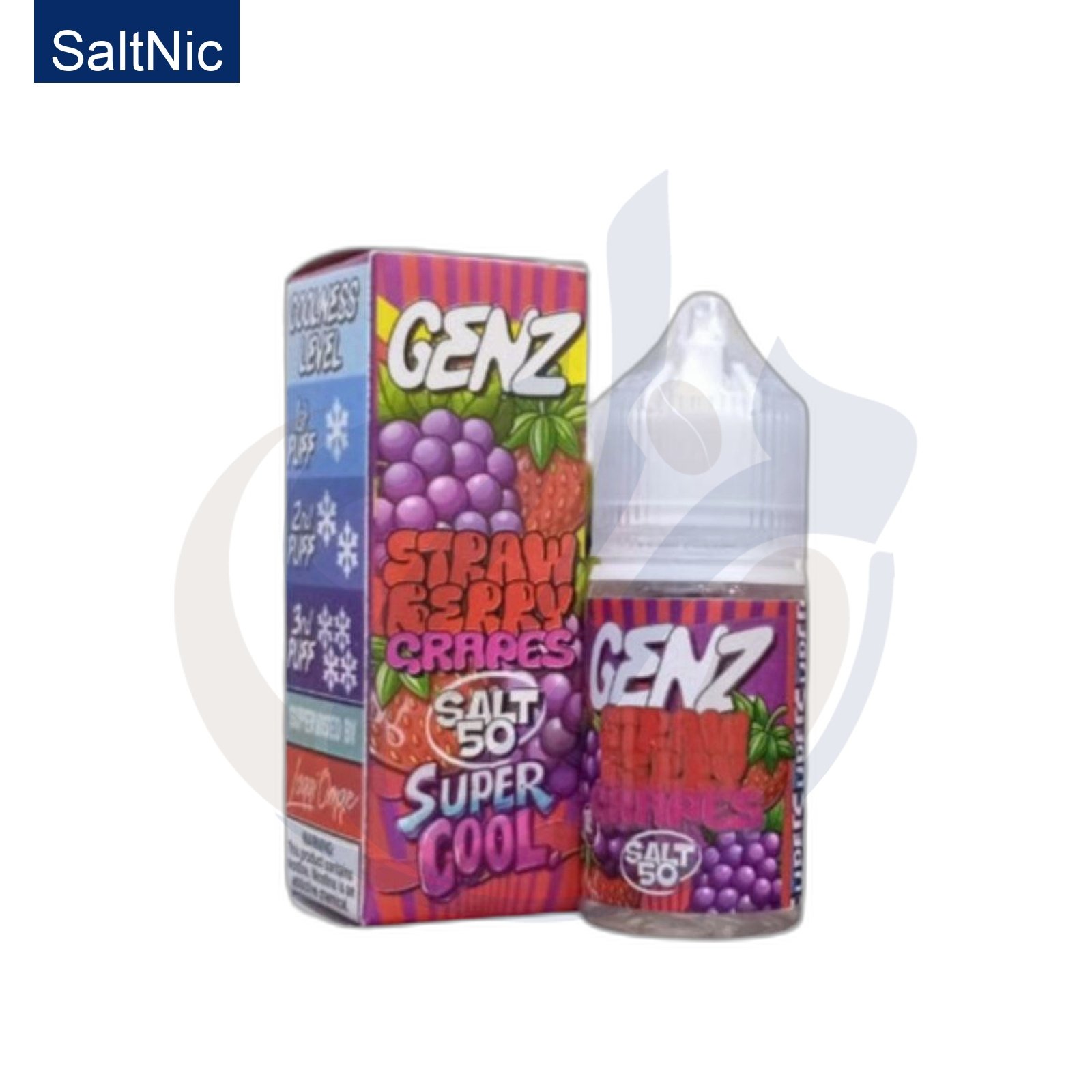 GENZ Super Cool SaltNic Strawberry Grapes اشتري GENZ Super Cool SaltNic Strawberry Grapes اونلاين – افضل اسعار وافضل شحن