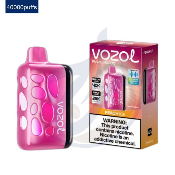 اشتري VOZOL Rave 40k Peach Ice Disposble اونلاين – افضل اسعار وافضل شحن