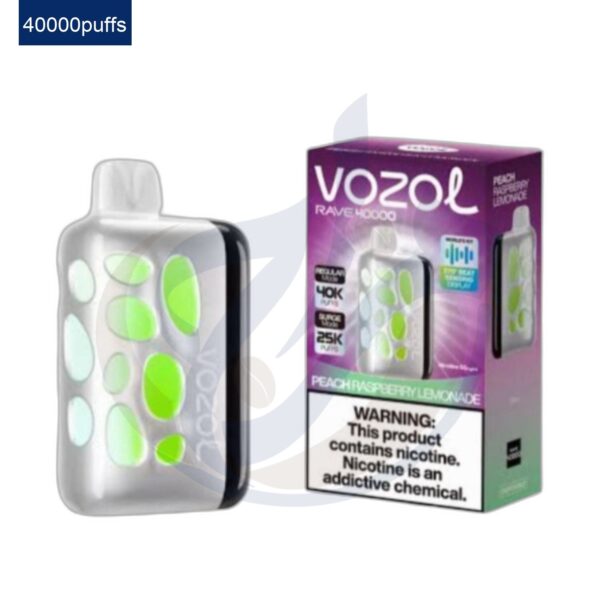اشتري VOZOL Rave 40k Peach Rasperry Lemonade Disposble اونلاين – افضل اسعار وافضل شحن