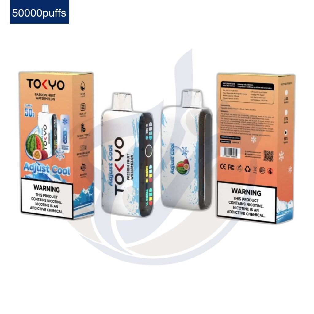 اشتري Tokyo Adjust Cool 50k Passion Fruit Watermelon Disposble اونلاين – افضل اسعار وافضل شحن