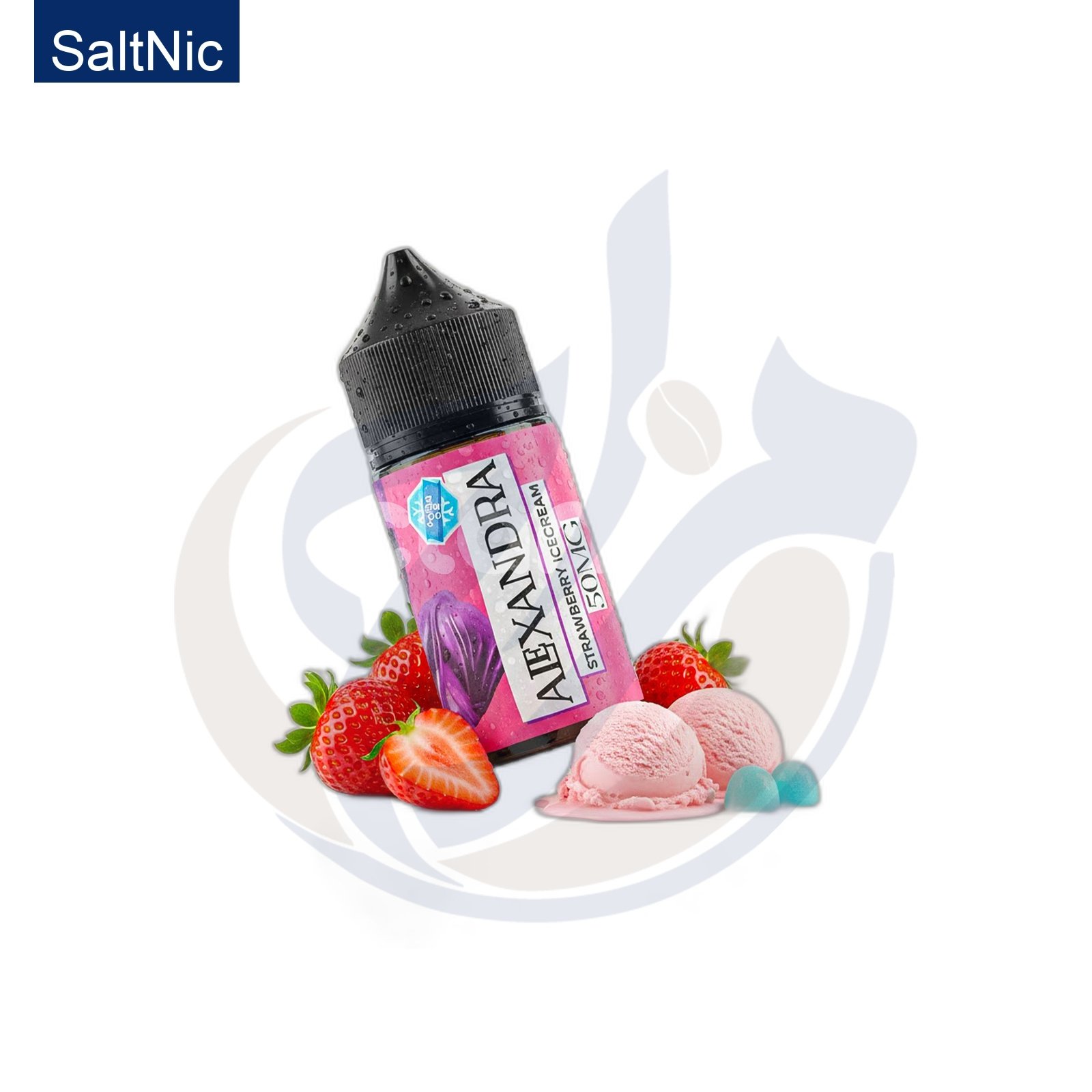 Alexander SaltNic Alexandra Strawberry Ice Cream Extra Ice اشتري Alexander SaltNic Alexandra Strawberry Ice Cream Extra Ice اونلاين – افضل اسعار وافضل شحن