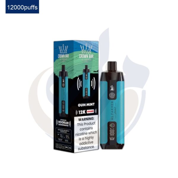 اشتري AL Fakher Sound 12K Gum Mint Disposable اونلاين – افضل اسعار وافضل شحن