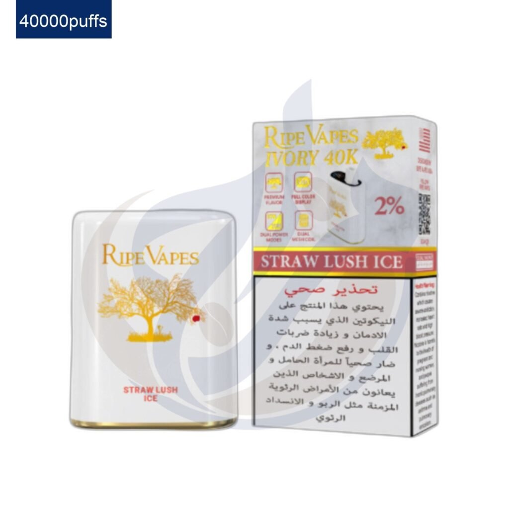 اشتري RIPE VAPES Disposable 40K Straw Lush Ice اونلاين – افضل اسعار وافضل شحن
