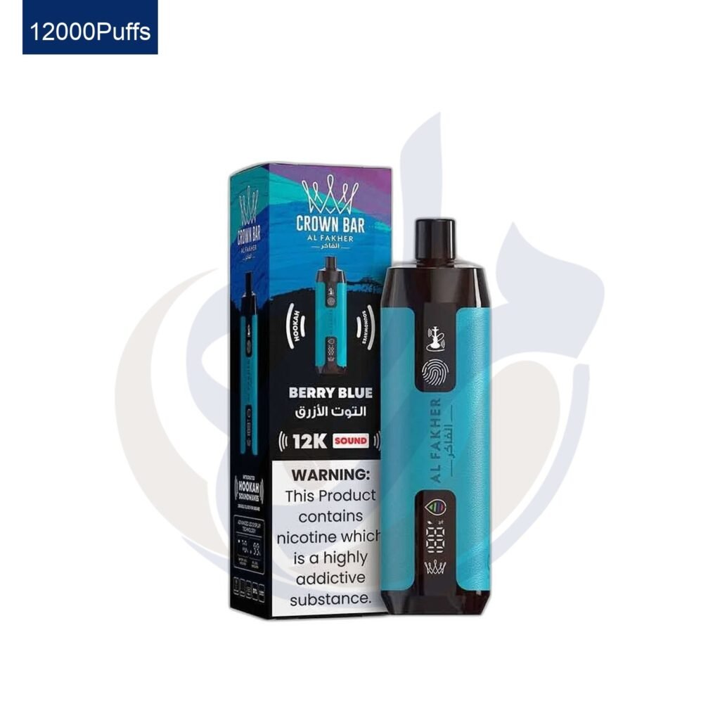 اشتري Al Fakher Crown Bar Alfakher Sound 12K BlueBerry Disposable اونلاين – افضل اسعار وافضل شحن