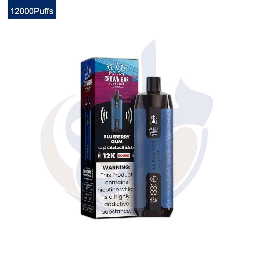 اشتري Al Fakher Crown Bar Alfakher Sound 12K Blueberry Gum Disposable اونلاين – افضل اسعار وافضل شحن