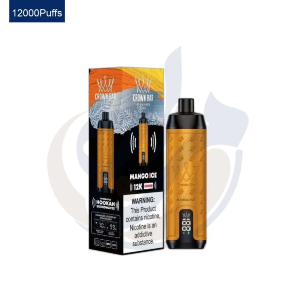 اشتري Al Fakher Crown Bar Alfakher Sound 12K Cool Mango Disposable اونلاين – افضل اسعار وافضل شحن