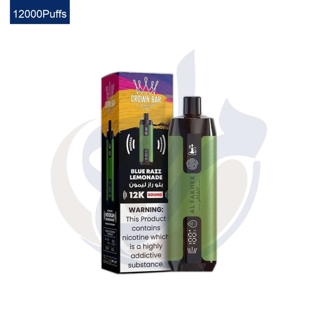 اشتري Al Fakher Crown Bar Alfakher Sound 12K Blue Razz Lemonade Disposable اونلاين – افضل اسعار وافضل شحن