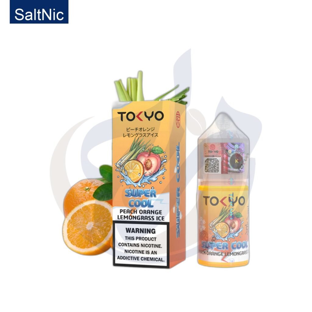 اشتري Tokyo SaltNic Super Cool Peach Orange Lemongrass Ice اونلاين – افضل اسعار وافضل شحن