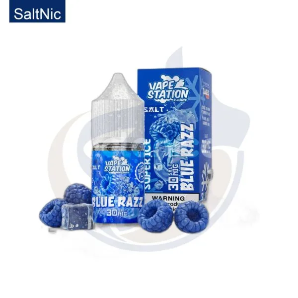 اشتري Vape Station Super Ice SaltNic Blue Razz اونلاين – افضل اسعار وافضل شحن