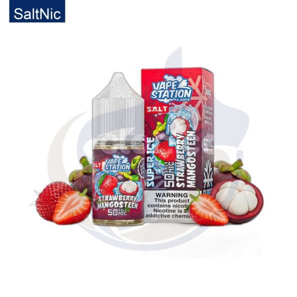 اشتري Vape Station Super Ice SaltNic Strawberry Mangosteen اونلاين – افضل اسعار وافضل شحن