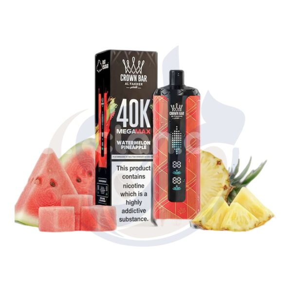 اشتري Al Fakher Mega Max 40k Watermelon Pineapple Disposable اونلاين – افضل اسعار وافضل شحن