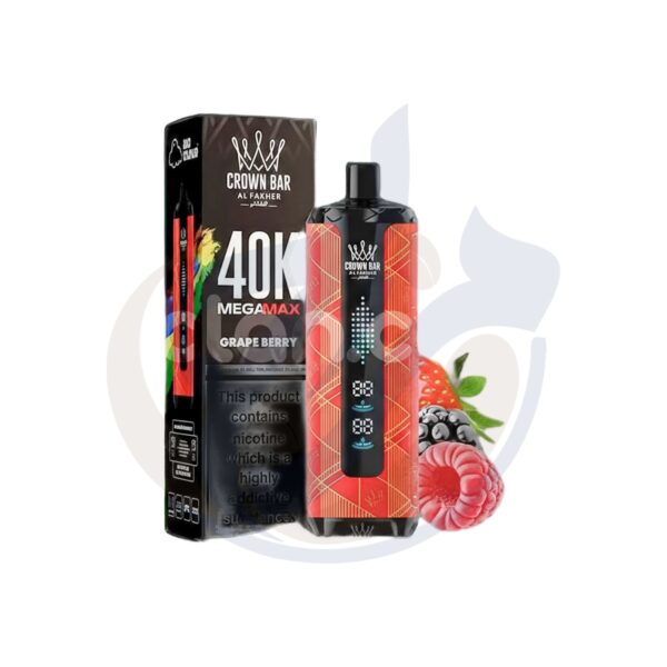 اشتري Al Fakher Mega Max 40k Grape Berry Disposable اونلاين – افضل اسعار وافضل شحن