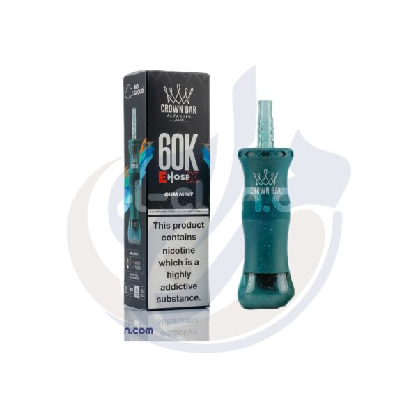 اشتري Al Fakher E Hose 60K Gum Mint Disposable اونلاين – افضل اسعار وافضل شحن