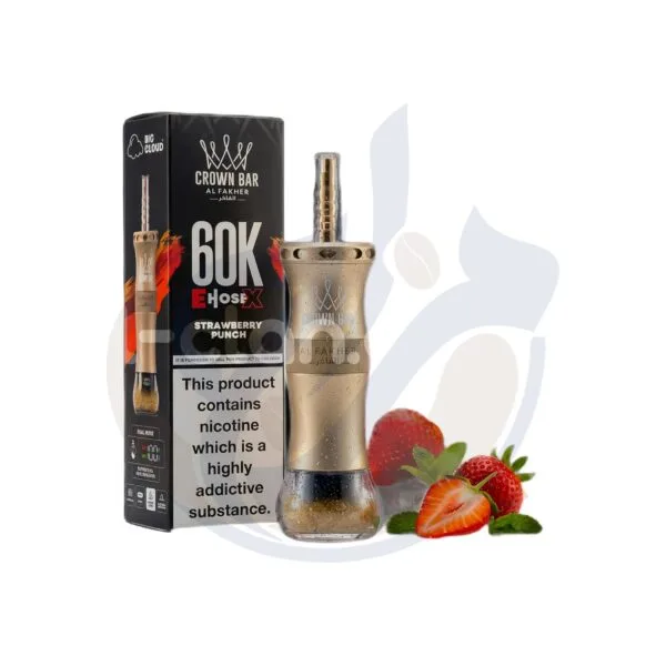 اشتري Al Fakher E Hose 60K Strawberry Punch Disposable اونلاين – افضل اسعار وافضل شحن
