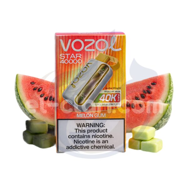 اشتري Vozol Star 40K Melon Gum Disposable اونلاين – افضل اسعار وافضل شحن