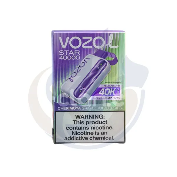 اشتري Vozol Star 40K Cherimoya Grapefruit Berries Disposable اونلاين – افضل اسعار وافضل شحن