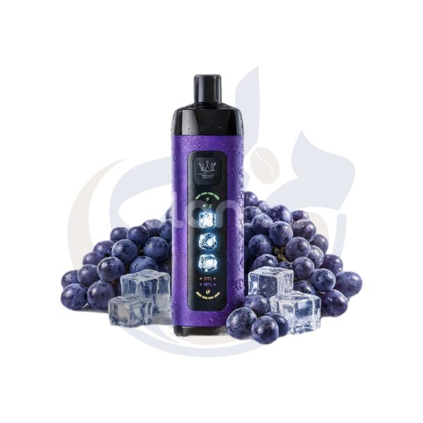 اشتري Crown Bar Alfakher Ice Adjust 25K Grape Disposable اونلاين – افضل اسعار وافضل شحن