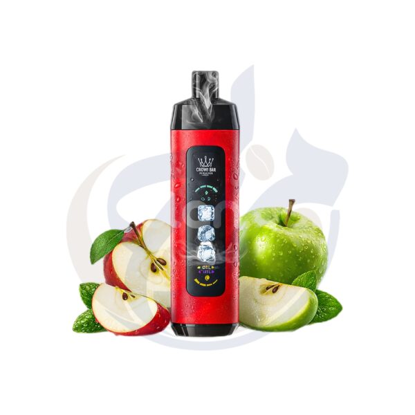 اشتري Crown Bar Alfakher Ice Adjust 25K Two Apple Disposable اونلاين – افضل اسعار وافضل شحن