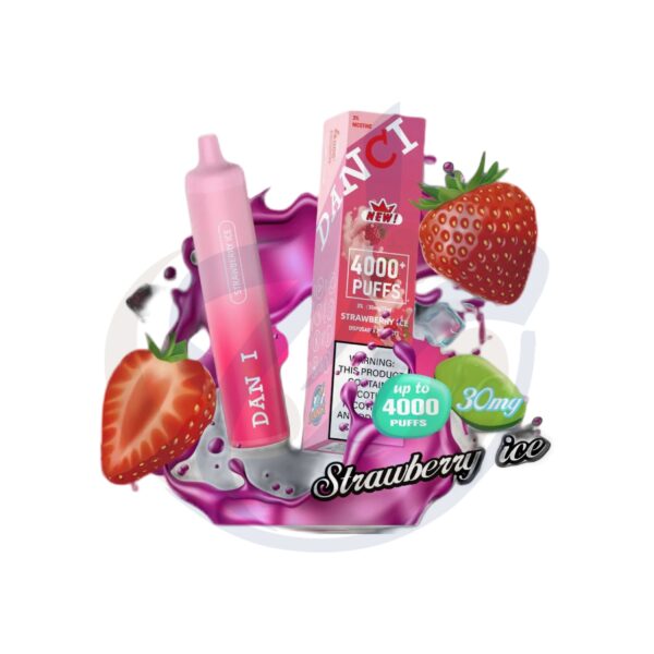 اشتري Danci 4K Strawberry Ice Disposable اونلاين – افضل اسعار وافضل شحن