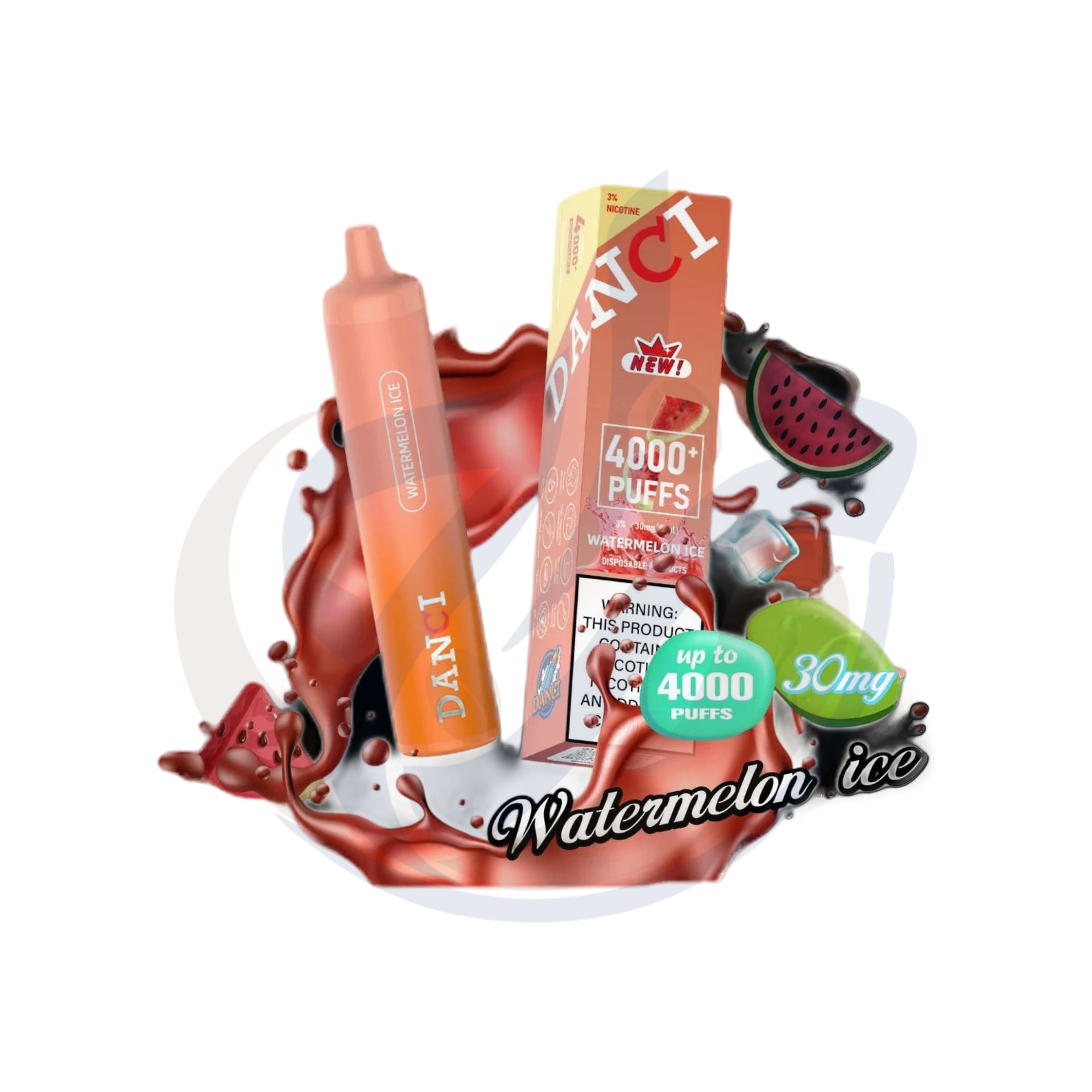 Danci 4K Watermelon Ice Disposable اشتري Danci 4K Watermelon Ice Disposable اونلاين – افضل اسعار وافضل شحن