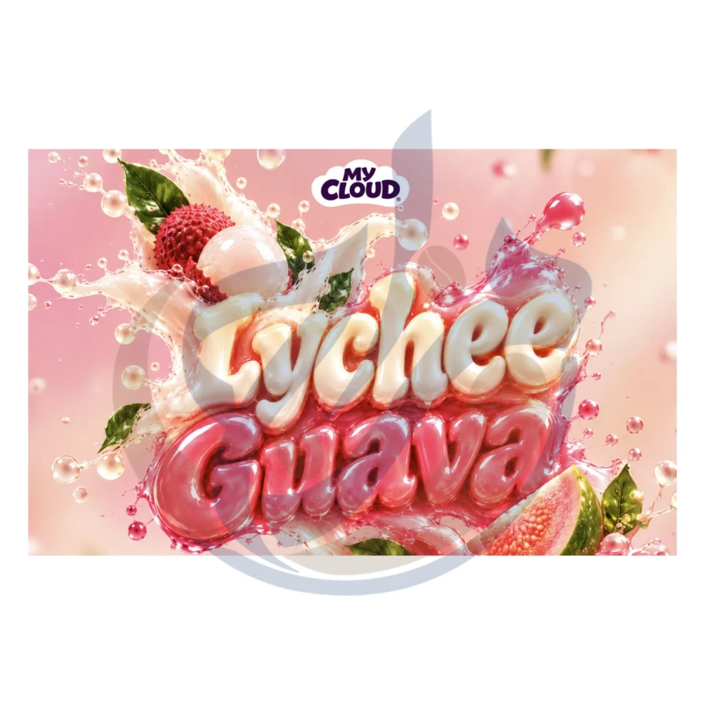 Verified genuine My Cloud SaltNic Lychee Guava presented by El-Mazaj Egypt