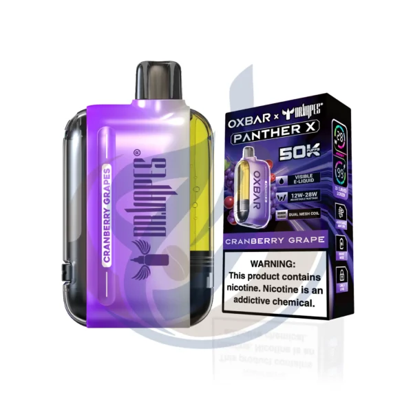 Authentic Dr vapes Oxbar 50k Purple Ice Disposable product photo from El Mazaj Smoke & Vape Egypt