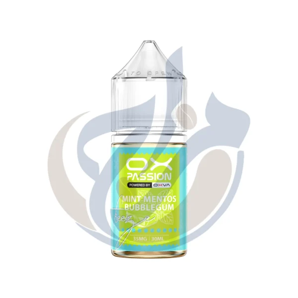 احصل على OX Passion SaltNic Super Cool Mint Mentos Bubble Gum بأفضل سعر في مصر من متجر المزاج