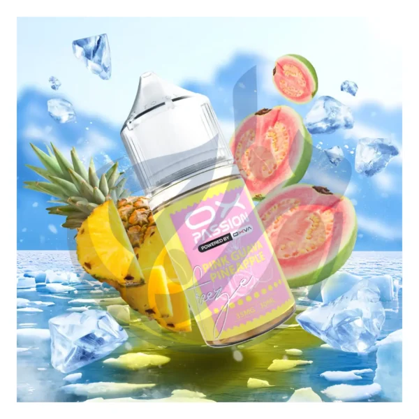 احصل على OX Passion SaltNic Super Cool Pink Guava Pineapple بأفضل سعر في مصر من متجر المزاج