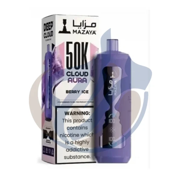 احصل على Mazaya Cloud Aura 50K Berry Ice Disposable بأفضل سعر في مصر من متجر المزاج