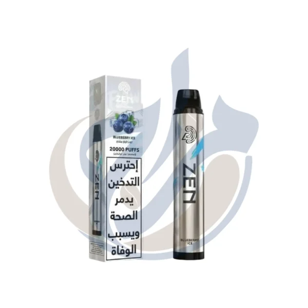 ZEN Pure 20k Blueberry Ice Disposable original product image - El Mazaj Vape Store Egypt