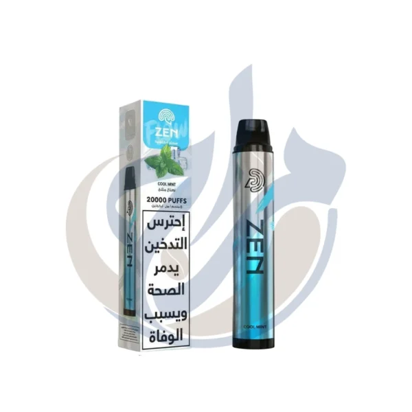 Official verified ZEN Pure 20k Cool Mint Disposable at El Mazaj Vape Shop Egypt