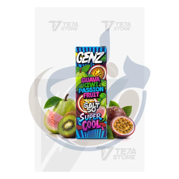 صورة منتج GENZ Super Cool SaltNic Guava Kiwi Passion Fruit عالية الدقة من متجر المزاج ستور مصر