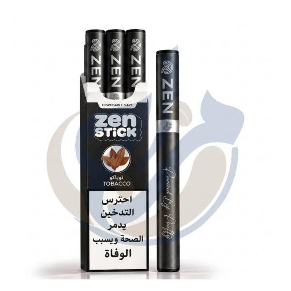 Official verified ZEN Stick (3pcs) Tobacco Disposable at El Mazaj Vape Shop Egypt