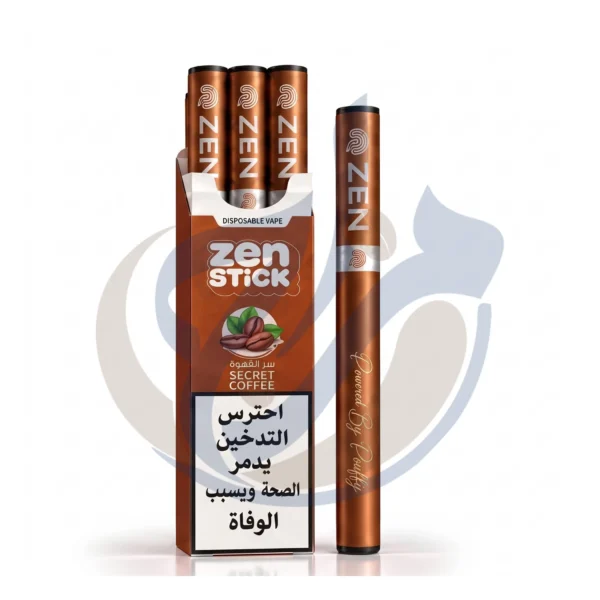 Authentic ZEN Stick (3pcs) Secret Coffee Disposable product photo from El Mazaj Smoke & Vape Egypt