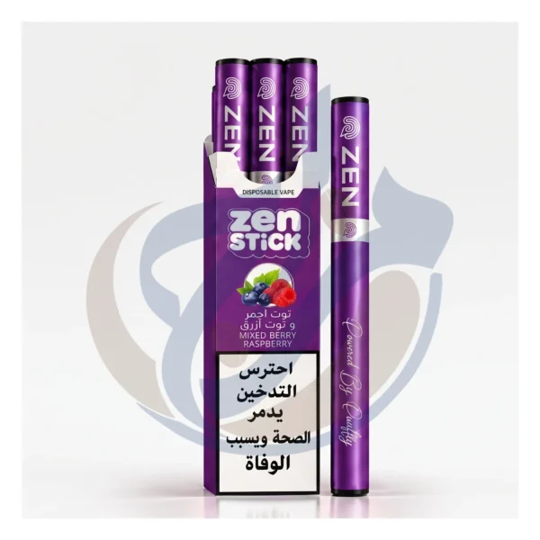 Authentic ZEN Stick (3pcs) Blueberry Raspberry Disposable product photo from El Mazaj Smoke & Vape Egypt