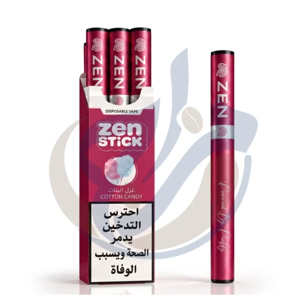 Authentic ZEN Stick (3pcs) Cotton Candy Disposable product photo from El Mazaj Smoke & Vape Egypt