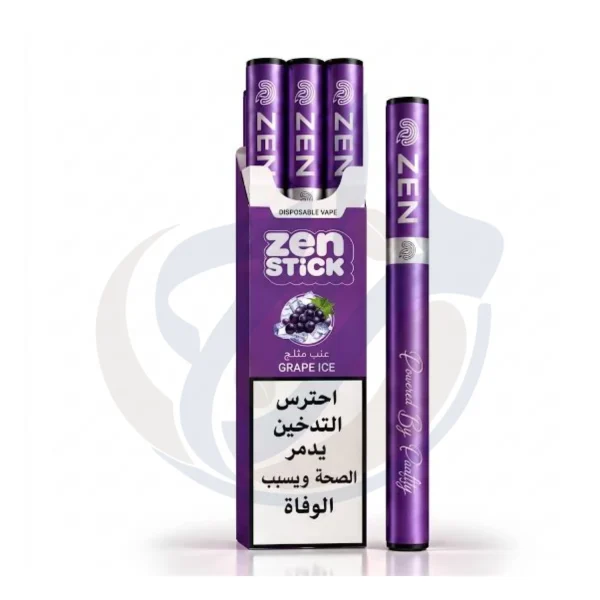 ZEN Stick (3pcs) Grape Ice Disposable أصلي من متجر المزاج أصل الفيب في مصر