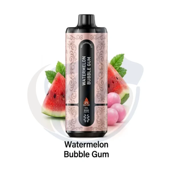 Oukitel Mate Ice 60K ⁠Watermelon Bubblegum Disposable original product image - El Mazaj Vape Store Egypt