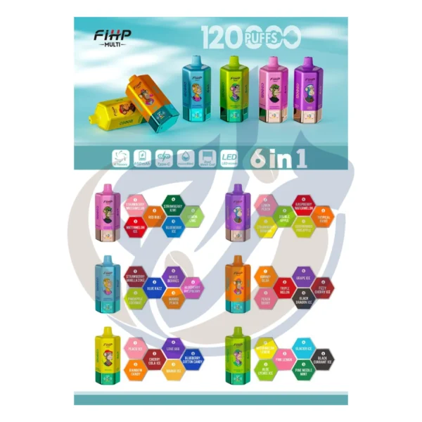 Authentic JNR HexaFuse 120K (6IN1) I Series Disposable product photo from El Mazaj Smoke & Vape Egypt